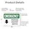 Signmission Electrical Propane Shutoff Switch With Symbol Emergency Sign, Plastic, 10in W x 7in L, 2PK OS-2PACK-EM-P-710-L-10291 - alternate 5